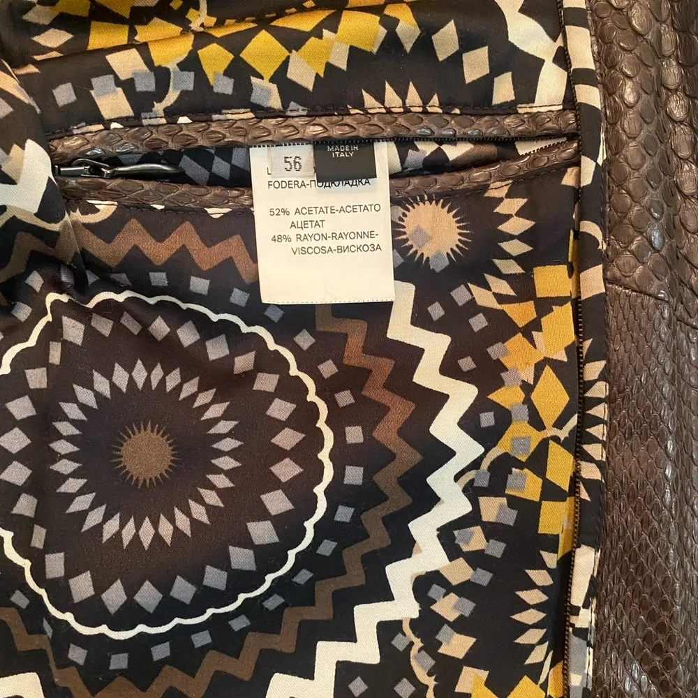 Python leather jacket - Picture 10 of 10